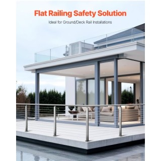 VEVOR Κολόνα Κάγκελου με Προ-Τρυπημένες Οπές 42x2x2 Ίντσες 1JZLGZXY...