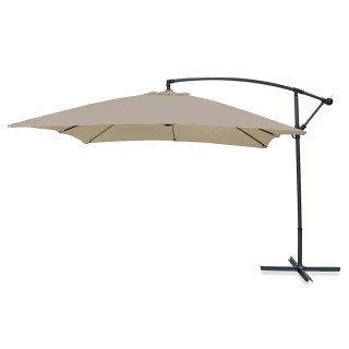 Galileo Ομπρέλα κήπου με λάμπα σε απόχρωση περιστεριού 3x2 μ από αν...