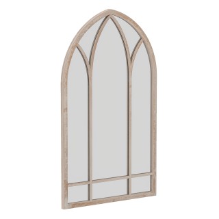 Costway Καμπύλος επιτοίχιος καθρέφτης Farmhouse με πλαίσιο παραθύρο...