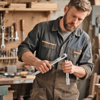 VEVOR Σετ Καρυδάκια 18 τμχ, Οδηγός 12.7 mm, Χρωμιομένο CR-V Ατσάλι ...