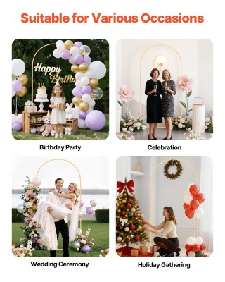 VEVOR Χρυσή Μεταλλική Αψίδα Διακόσμησης Εκδηλώσεων (2 x 1 μ.) BYDGM... VEVOR Χρυσή Μεταλλική Αψίδα Διακόσμησης Εκδηλώσεων (2 x 1 μ.) BYDGM...