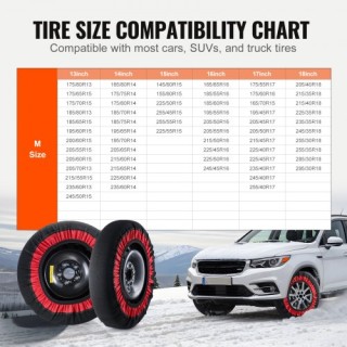 VEVOR 2 Τεμ. Χονδρά Καλλύματα Χιονιού για Ελαστικά - 385 x 430 mm X... VEVOR 2 Τεμ. Χονδρά Καλλύματα Χιονιού για Ελαστικά - 385 x 430 mm X...