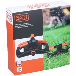 BLACK & DECKER Ρυθμιζόμενο Ποτιστικό Γκαζόν Κήπου με 3 Περιστρεφόμε...
