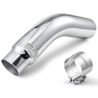 VEVOR Γυριστή Εξάτμιση Χρωμίου, Είσοδος 101.6mm, Έξοδος 127mm, Συν... VEVOR Γυριστή Εξάτμιση Χρωμίου, Είσοδος 101.6mm, Έξοδος 127mm, Συν...