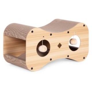 Petsi Ονυχοδρόμιο για γάτες, σπιτάκι/κρεβάτι από χαρτόνι με κρεμαστ...