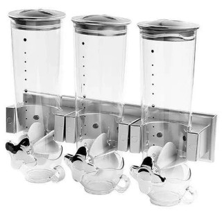 BAKAJI  Τριπλός Διανομέας Δημητριακών με Τοποθέτηση στον Τοίχο Διαν...