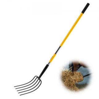 VEVOR Πιρούνα Κήπου 5 Δόντια με Λαβή Fiberglass 57 ιντσών Βαρέως Τύ...