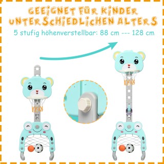 Costway  Σετ Μπάσκετ 3 σε 1 Ρυθμιζόμενο Ύψος Μπασκέτα, Ποδοσφαιρικό...