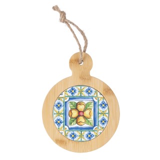 Galileo Σετ 8 τμχ Ξύλινη σανίδα κοπής από μπαμπού και κεραμικό με μ...