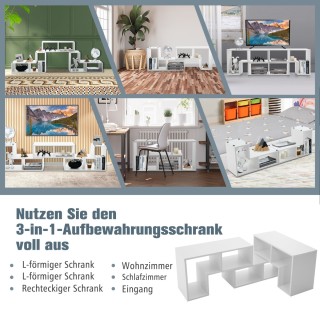 Costway Τρισδιάστατη Ραφιέρα Τηλεόρασης με Ελεύθερους Συνδυασμούς ... Costway Τρισδιάστατη Ραφιέρα Τηλεόρασης με Ελεύθερους Συνδυασμούς ...