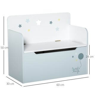 HOMCOM Πάγκος Αποθήκευσης με Ξύλινη Πλάτη για Παιδιά 3-6 Ετών, 60x... HOMCOM Πάγκος Αποθήκευσης με Ξύλινη Πλάτη για Παιδιά 3-6 Ετών, 60x...