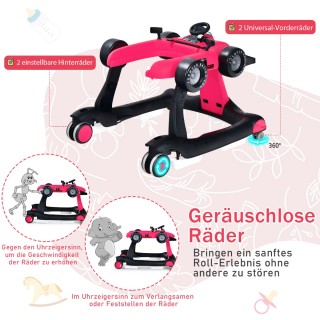 Costway Πολυλειτουργικό Περπατούρα 4 σε 1 για Μωρά με Ρυθμιζόμενο ... Costway Πολυλειτουργικό Περπατούρα 4 σε 1 για Μωρά με Ρυθμιζόμενο ...