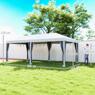 Outsunny Πτυσσόμενο Κιόσκι Κήπου 6x3 μ με Κουνουπιέρα και Τσάντα Με... Outsunny Πτυσσόμενο Κιόσκι Κήπου 6x3 μ με Κουνουπιέρα και Τσάντα Με...