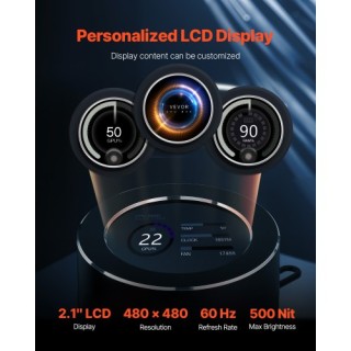 VEVOR Ψύκτρα Υγρού CPU AIO με ARGB Φωτισμό & 3 PWN Ανεμιστήρες (120... VEVOR Ψύκτρα Υγρού CPU AIO με ARGB Φωτισμό & 3 PWN Ανεμιστήρες (120...