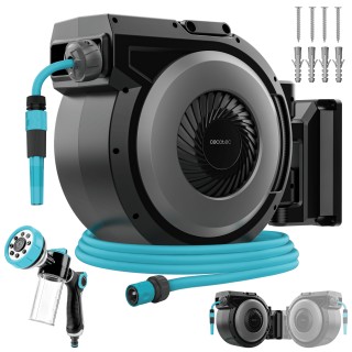 Cecotec Ανέμη Λάστιχου 30m HydroShell 300 Pro με Αυτόματη Επαναφορά...