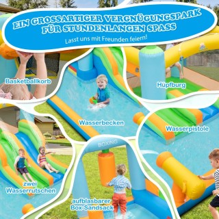 Costway Υπέροχο Υδάτινο Πάρκο με Φουσκωτό Κάστρο και Παιχνίδια για... Costway Υπέροχο Υδάτινο Πάρκο με Φουσκωτό Κάστρο και Παιχνίδια για...