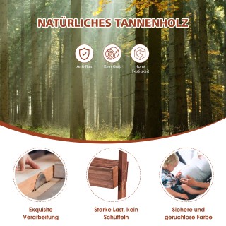 Costway Οικολογική Ξύλινη Ραφιέρα για Φυτά με Ρυθμιζόμενα Κουτιά κ... Costway Οικολογική Ξύλινη Ραφιέρα για Φυτά με Ρυθμιζόμενα Κουτιά κ...