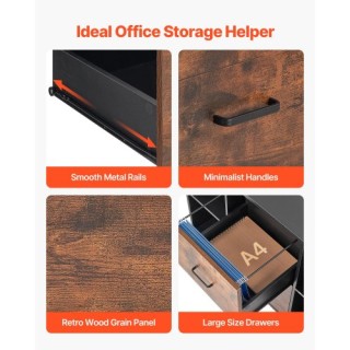 VEVOR Κινητό Ξύλινο Ντουλάπι Αρχείων με 2 Συρτάρια και Ανοιχτά Ράφι... VEVOR Κινητό Ξύλινο Ντουλάπι Αρχείων με 2 Συρτάρια και Ανοιχτά Ράφι...