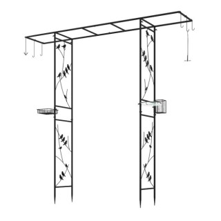 Costway Μεταλλική Καμάρα με Κύπελλο Νερού και Δίσκο Σίτισης Λιπαρής... Costway Μεταλλική Καμάρα με Κύπελλο Νερού και Δίσκο Σίτισης Λιπαρής...