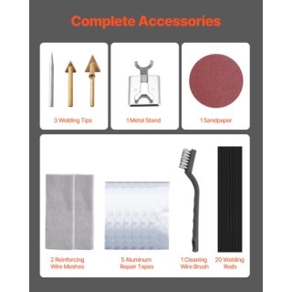 VEVOR Σετ Πλαστικής Συγκόλλησης 60W/100W με 3 Άκρες & 20 Ράβδους SL... VEVOR Σετ Πλαστικής Συγκόλλησης 60W/100W με 3 Άκρες & 20 Ράβδους SL...