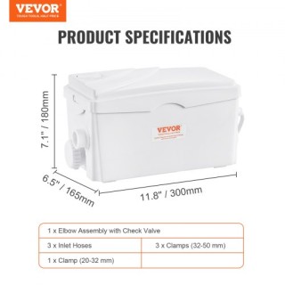 Αντλία Μακερατέρ VEVOR 350W για Υπόγειο και Κουζίνα HSBXWG350W7MSJ... Αντλία Μακερατέρ VEVOR 350W για Υπόγειο και Κουζίνα HSBXWG350W7MSJ...