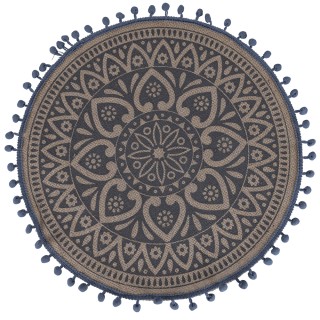 Villa DEste  Σετ 6 τμχ Στρογγυλό σουπλά από γιούτα Stone 5918500