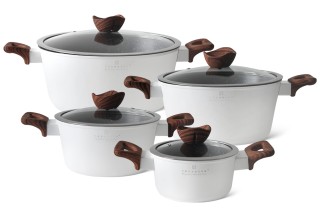 Edenberg Σετ Μαγειρικά Σκεύη 8 τεμαχίων Αλουμινίου με Αντικολλητική...