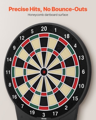 VEVOR Ηλεκτρονικός Στόχος Βελών με 43 Παιχνίδια & LCD Οθόνη DZFBB15... VEVOR Ηλεκτρονικός Στόχος Βελών με 43 Παιχνίδια & LCD Οθόνη DZFBB15...