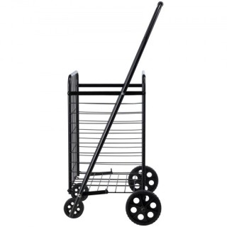 VEVOR Πτυσσόμενο Καρότσι Αγοράς, Μαύρο, Με Ροδάκια και Μέγιστο Φορτ... VEVOR Πτυσσόμενο Καρότσι Αγοράς, Μαύρο, Με Ροδάκια και Μέγιστο Φορτ...