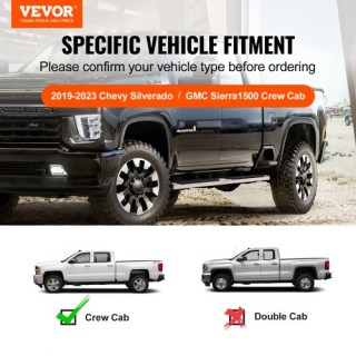Σκαλοπάτια VEVOR 6 για Chevy Silverado/GMC Sierra 2019-2024, Ανοξεί...