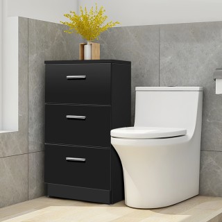 Costway Κομοδίνο με 3 Συρτάρια από Μοριοσανίδα 38 x 67 x 35cm Μαύρο... Costway Κομοδίνο με 3 Συρτάρια από Μοριοσανίδα 38 x 67 x 35cm Μαύρο...