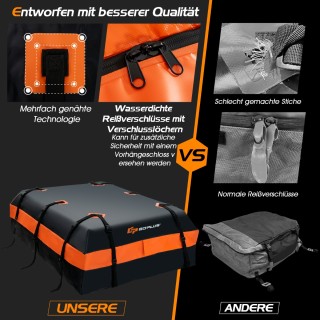 Costway Αδιάβροχη Μπαγκαζιέρα με χωρητικότητα 600 L για Όλα τα Οχήμ... Costway Αδιάβροχη Μπαγκαζιέρα με χωρητικότητα 600 L για Όλα τα Οχήμ...