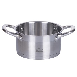 Galileo Κατσαρόλα με καπάκι από ανοξείδωτο ατσάλι 18 εκ. με επαγωγι...