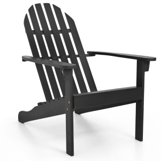 Costway Καρέκλα Κήπου Adirondack από Ξύλο Ακακίας με Κεκλιμένο Κάθι...