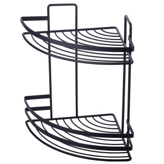 Galileo Γωνιακό ράφι 2 επιπέδων σε μέταλλο 22x30 cm μαύρο σατινέ 59... Galileo Γωνιακό ράφι 2 επιπέδων σε μέταλλο 22x30 cm μαύρο σατινέ 59...