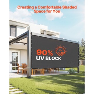 VEVOR Σκίαστρο 90% 8x12 ft για Κήπο (Μαύρο) JBZGB185GSM9ILJLT001V0
