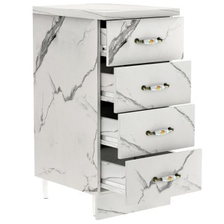 Shally Dogan Κουζίνα Συρταριέρα Shally Dogan από Ξύλο Λευκό Εφέ Μάρ... Shally Dogan Κουζίνα Συρταριέρα Shally Dogan από Ξύλο Λευκό Εφέ Μάρ...