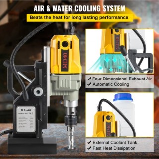 VEVOR Μαγνητικό Δράπανο, 1100W, 40mm Διάμετρος, 12000N, 580 RPM, με... VEVOR Μαγνητικό Δράπανο, 1100W, 40mm Διάμετρος, 12000N, 580 RPM, με...