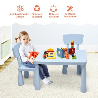 Costway Παιδικό Σετ Επίπλων: Τραπέζι και 2 Καρέκλες για Γράψιμο, Ζ... Costway Παιδικό Σετ Επίπλων: Τραπέζι και 2 Καρέκλες για Γράψιμο, Ζ...
