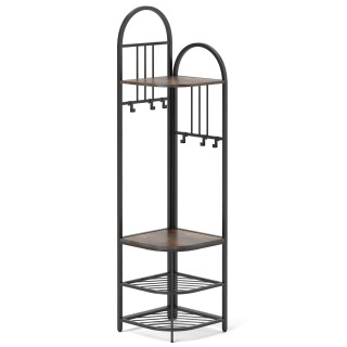 Costway Πολυλειτουργική Γωνιακή Κρεμάστρα Ρούχων με Ράφι Παπουτσιών... Costway Πολυλειτουργική Γωνιακή Κρεμάστρα Ρούχων με Ράφι Παπουτσιών...