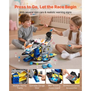 VEVOR Σετ Παιχνιδιού Μηχανής με Αποσπώμενα Μέρη, Φώτα & Ήχους για Π...