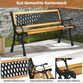 Costway Διθέσιος Κήπος Ξύλινος Πάγκος με Μπράτσα & Πλάτη Ανθεκτικός... Costway Διθέσιος Κήπος Ξύλινος Πάγκος με Μπράτσα & Πλάτη Ανθεκτικός...