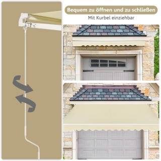 Costway Πτυσσόμενη Τέντα Αλουμινίου με Ρυθμιζόμενη Κλίση και Χειρο... Costway Πτυσσόμενη Τέντα Αλουμινίου με Ρυθμιζόμενη Κλίση και Χειρο...