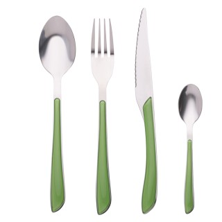 Galileo Σετ 24 ανοξείδωτα μαχαιροπήρουνα με λαβή χρώματος Louvre Ve... Galileo Σετ 24 ανοξείδωτα μαχαιροπήρουνα με λαβή χρώματος Louvre Ve...