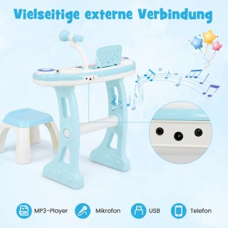 Costway Παιδικό Ηλεκτρικό Πληκτρολόγιο 37 Πλήκτρων με Φως και Λειτ... Costway Παιδικό Ηλεκτρικό Πληκτρολόγιο 37 Πλήκτρων με Φως και Λειτ...