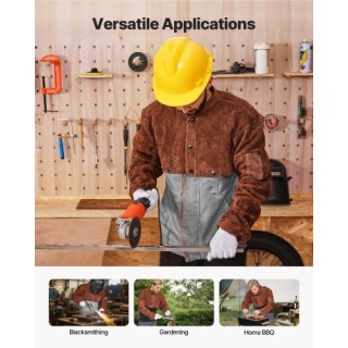 VEVOR Μανίκια Δερμάτινης Συγκόλλησης M-Μέγεθος Ανθεκτικά στη Φλόγα ...