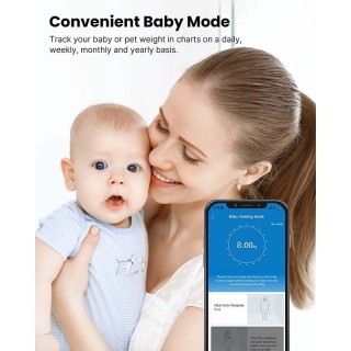 Renpho Smart Ζυγαριά 180kg με Λιπομετρητή & Bluetooth Λευκή 26M ES-...