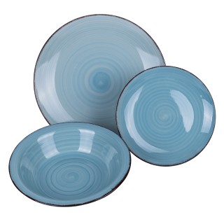 Villa DEste Σετ πιάτων 18 τεμαχίων από gres, 6 διαφορετικές θέσεις... Villa DEste Σετ πιάτων 18 τεμαχίων από gres, 6 διαφορετικές θέσεις...