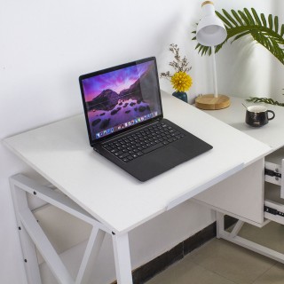 BAKAJI  Γραφείο με ανακλινόμενη επιφάνεια, συρταριέρα με 2 συρτάρια...