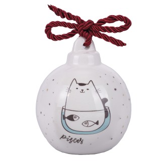 Villa dEste Home Κεραμική Χριστουγεννιάτικη Μπάλα Ιχθύες Oroscocats...